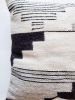 Black Terra Handwoven Wool Decorative Throw Pillow Cover | Cushion in Pillows by Mumo Toronto. Item made of fabric