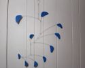 Large Mobile in True Blue Rang Style | Wall Sculpture in Wall Hangings by Skysetter Designs. Item made of metal compatible with modern style