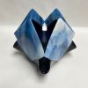 Blue Glass Decor | Candle Holder in Decorative Objects by Sand & Iron