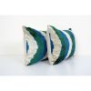 Silk Ikat Velvet Pillow Cover, Matching Multicolor Ikat | Sham in Linens & Bedding by Vintage Pillows Store. Item composed of cotton