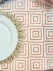 Table Throw - Diamond, Melon | Linens & Bedding by Mended. Item made of cotton