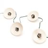 Disc String Lights | Pendants by Pigeon Toe Ceramics. Item composed of stoneware