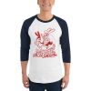 "Simkins Wizard" 3/4 Sleeve Raglan Shirt | Work by Greg "CRAOLA" Simkins
