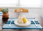 Inabel Placemat | Ocean Blue | Tableware by NEEPA HUT. Item composed of cotton and fiber
