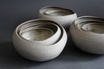 Bowl "Pebble" - organic natural shape stoneware in grey | Dinnerware by Laima Ceramics. Item made of stoneware compatible with minimalism and contemporary style