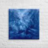 Canvas Print - Thunder - Fluid Abstract Blue Storm Art | Work by Eman's Gallery