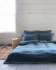 Grid Pillowcases - Blue | Pillows by MINNA