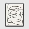 Japandi Wall Art, Modern Minimalist Abstract Line Art Poster | Prints by Capricorn Press. Item composed of paper in boho or minimalism style