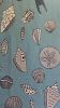 Seashells In Blue Tapestry | Wall Hangings by Neon Dunes by Lily Keller