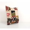 Large Vintage Colorful Suzani Embroidery Throw Pillow, Patch | Cushion in Pillows by Vintage Pillows Store