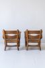 Pair Brutalist Oak Lounge Chairs by Dittman and Co. | Accent Chair in Chairs by District Loom