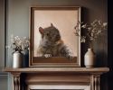 Brigette Squirrel with Walnut Art Print, Woodland Animal Decor, Giclée Fine Art | Prints by The Ugly Cat Studio