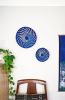 Small Blue Woven African Basket | Serveware by Reflektion Design