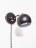 Adjustable Wall Light, Gold & Black, Bedside Reading | Sconces by Retro Steam Works. Item composed of metal in industrial style