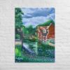 Canvas Print - River Melody - Impressionist Landscape | Work by Eman's Gallery