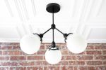 Globe Lights - Modern Ceiling Lamp - Model No. 9174 | Chandeliers by Peared Creation. Item composed of brass and glass