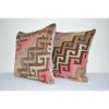 Set of Two 20" X 20" Turkish Kilim Pillow Cover | Sham in Linens & Bedding by Vintage Pillows Store. Item made of cotton with fiber