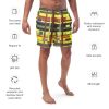 Men's Swim Trunks - City in Grids - Geometric Urban | Work by Eman's Gallery
