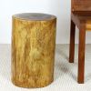 Haussmann® Wood Stump Stool or Stand 11-14 in DIA x 18 in H | Chairs by Haussmann®