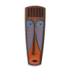 Modern African Mask #42 | Wall Sculpture in Wall Hangings by Umasqu
