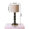 Valore Glass Table Lamp | Lamps by Home Blitz. Item made of cotton with metal works with contemporary style