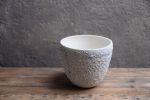 Large Textured lava crater glazed stoneware PLANT POT | Planter in Vases & Vessels by Laima Ceramics. Item composed of stoneware compatible with minimalism and contemporary style