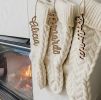 Cream Hand-Knitted Stocking | Textiles by Busa Designs
