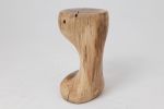 Sculptural Side Table, Stool, Solid Wood, Walnut, Contemporary Design | Tables by Logniture