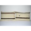 Set of Two 16" X 24" Vintage Minimalist Style Hemp Pillow | Cushion in Pillows by Vintage Pillows Store. Item made of cotton
