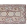 Distressed Turkish Oushak Runner Rug - Bohemian Style Carpet | Rugs by Vintage Pillows Store. Item composed of cotton & fiber