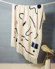 Abstract Throw - Indigo | Linens & Bedding by MINNA