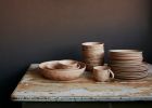 Set of 2 Large Plates in Sunrise | Dinnerware by Barton Croft. Item made of stoneware works with country & farmhouse & japandi style