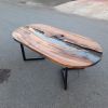 Clear Epoxy River Table | Dining Table in Tables by Ironscustomwood. Item composed of walnut & synthetic