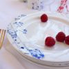 Personalized Birch Dessert Plate Set – Four Seasons Hand-Drawn Design | Work by Rust Designs
