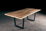 Live Edge Maple Canyon Dining Table | Tables by Urban Lumber Co.. Item made of maple wood with steel