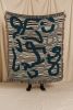 The AZULE Jacquard Woven Throw Blanket | Soft Cotton Decor | Linens & Bedding by Parker Heath | PAR  KER made. Item made of cotton compatible with boho and mid century modern style