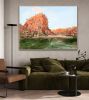 Katherine Gorge Sunset | Oil And Acrylic Painting in Paintings by Meredith H. Item composed of canvas in contemporary or country & farmhouse style