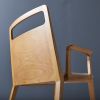 "Wing" CW6. Cut Thru Back | Armchair in Chairs by SIMONINI. Item composed of wood & leather