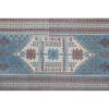 Vintage Faded Blue Turkish Oushak Rug 3'5" X 6'3" | Area Rug in Rugs by Vintage Pillows Store. Item made of cotton & fiber