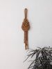 THE PIPA Small Modern Macrame Wall Hanging in Camel/Brown | Wall Hangings by Damaris Kovach