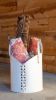 12in Leather Basket | Storage Basket in Storage by Harrow and Sickle Leather Design