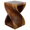 Haussmann® Wood Twist End Table 15 x 15 x 23 inch | Tables by Haussmann®