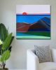 Golden Coast- 40x40 Geometric Landscape | Shilo Ratner | Paintings by Shilo Ratner