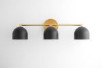 3 Bulb Vanity Light - Model No. 7565 | Sconces by Peared Creation. Item composed of brass