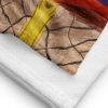 Towel - Palestine's Resilience - Folk Geometric Abstract | Work by Eman's Gallery