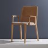 "Wing" CW4. Arms, Wood, Textiles 587 | Armchair in Chairs by SIMONINI. Item made of wood with leather