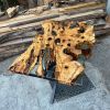 Live edge epoxy dining table-Handmade table | Tables by Ironscustomwood. Item composed of wood and metal in contemporary or modern style