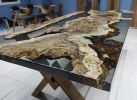Living Smoke Epoxy River Dining Table, Kitchen Epoxy Table | Tables by LuxuryEpoxyFurniture