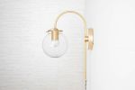 Plug In Sconce - Wall Sconce - Model No. 6879 | Sconces by Peared Creation. Item made of brass