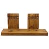 Haussmann® Teak Block Bench 48 x 12 x 19 inch High KD Oak | Benches & Ottomans by Haussmann®